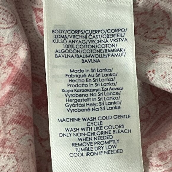 Champs Shirt Women XL Multicolor Paisley Button Up‎ No Iron Long Sleeve Classic - Picture 10 of 14